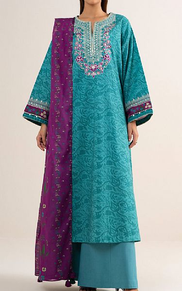 Sapphire Aqua Cotton Suit | Pakistani Lawn Dress in USA- Image 1