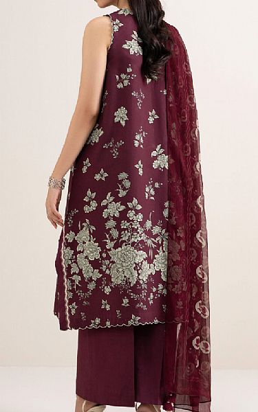 Sapphire Wine Berry Cotton Suit | Pakistani Lawn Dress in USA- Image 2
