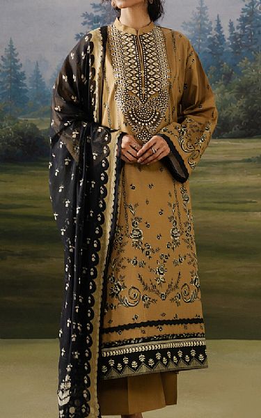 Sapphire Camel Cotton Suit | Pakistani Lawn Dress in USA- Image 1