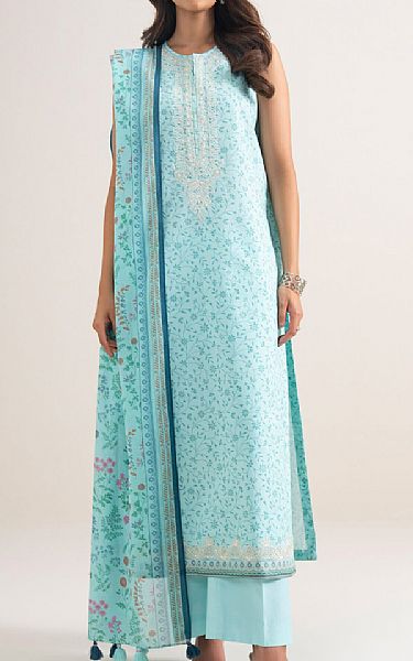 Sapphire Pale Aqua Lawn Suit | Pakistani Lawn Dress in USA- Image 1