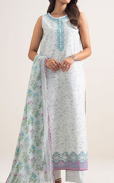 Sapphire Light Grey Lawn Suit | Pakistani Lawn Dress in USA- Image 1