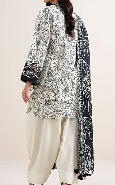 Sapphire Off White/Black Lawn Suit | Pakistani Lawn Dress in USA- Image 2