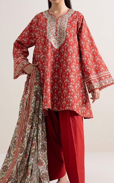 Sapphire Red Lawn Suit | Pakistani Lawn Dress in USA- Image 1