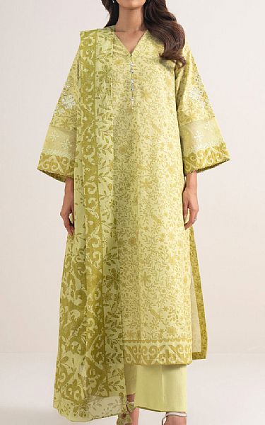 Sapphire Pale Yellow Lawn Suit | Pakistani Lawn Dress in USA- Image 1