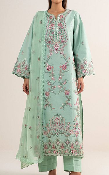 Sapphire Mint Green Cotton Suit | Pakistani Lawn Dress in USA- Image 1