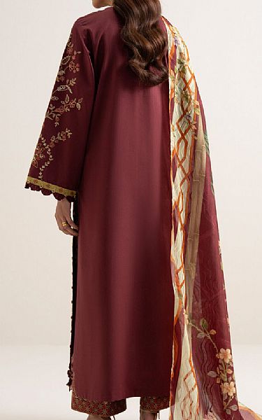 Sapphire Light Burgundy Lawn Suit | Pakistani Lawn Dress in USA- Image 2