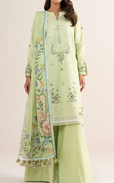 Sapphire Green Mist Cotton Suit | Pakistani Lawn Dress in USA- Image 1