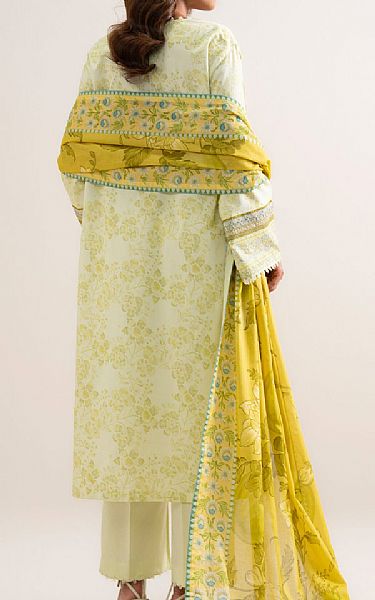 Sapphire Off White/Arylide Yellow Lawn Suit | Pakistani Lawn Dress in USA- Image 2
