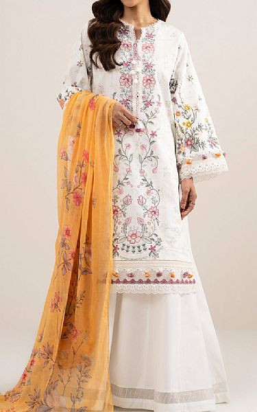 Sapphire White Lawn Suit | Pakistani Lawn Dress in USA- Image 1