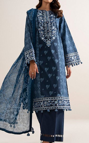 Sapphire Navy Blue Lawn Suit | Pakistani Lawn Dress in USA- Image 1