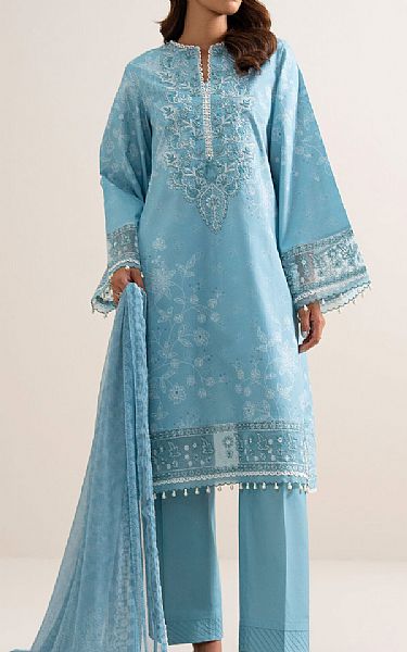 Sapphire Carolina Blue Lawn Suit | Pakistani Lawn Dress in USA- Image 1