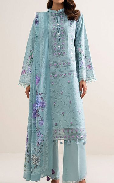 Sapphire Pale Aqua Lawn Suit | Pakistani Lawn Dress in USA- Image 1
