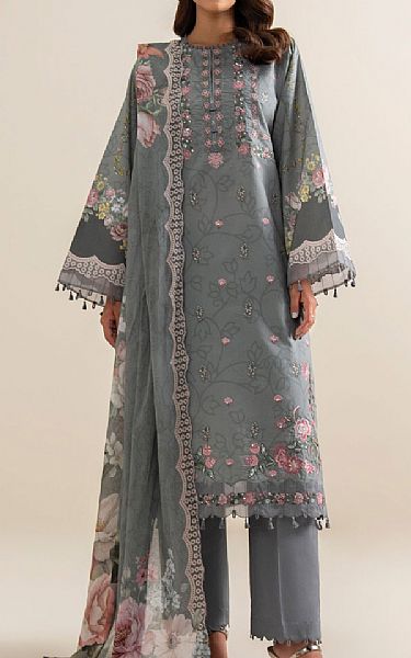 Sapphire Dusty Grey Lawn Suit | Pakistani Lawn Dress in USA- Image 1