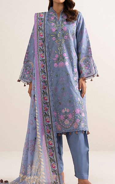 Sapphire Faded Blue Lawn Suit | Pakistani Lawn Dress in USA- Image 1