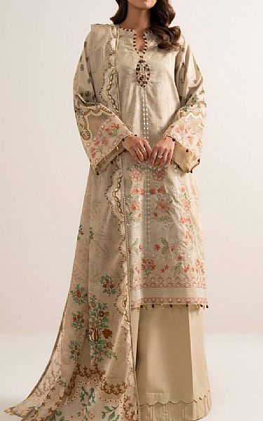 Sapphire Beige Lawn Suit | Pakistani Lawn Dress in USA- Image 1