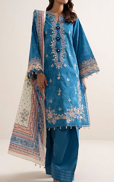 Sapphire Blue Lawn Suit | Pakistani Lawn Dress in USA- Image 1