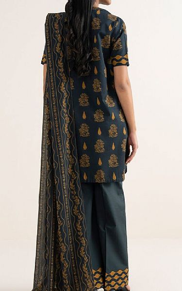 Sapphire Black/Orange Lawn Suit (2 pcs) | Pakistani Lawn Dress in USA- Image 2