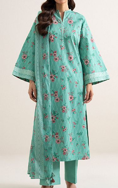 Sapphire Sea Green Cotton Suit | Pakistani Lawn Dress in USA- Image 1