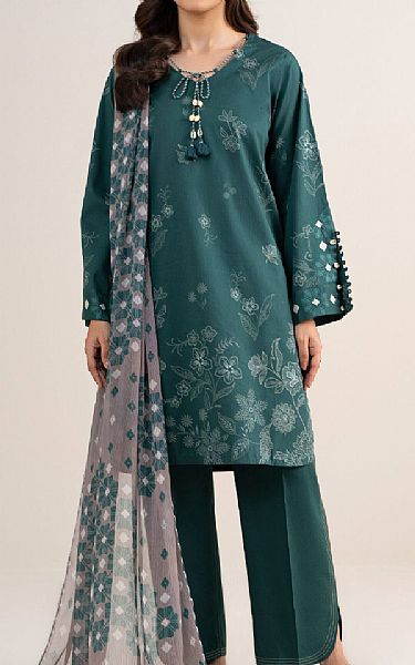 Sapphire Teal Lawn Suit | Pakistani Lawn Dress in USA- Image 1