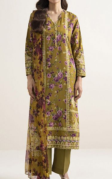 Sapphire Mustard Lawn Suit | Pakistani Lawn Dress in USA- Image 1