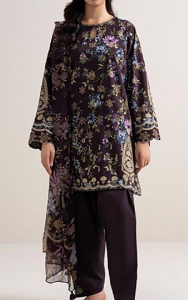 Sapphire Eggplant Lawn Suit | Pakistani Lawn Dress in USA- Image 1