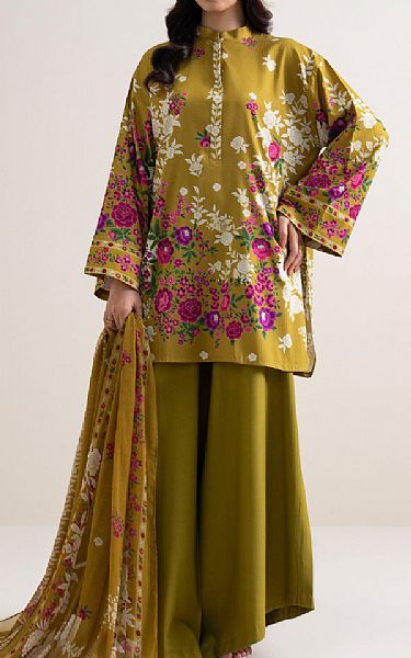 Sapphire Satin Sheen Gold Lawn Suit | Pakistani Lawn Dress in USA- Image 1