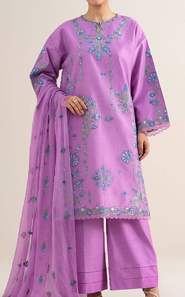 Sapphire Lilac Cotton Suit | Pakistani Lawn Dress in USA- Image 1