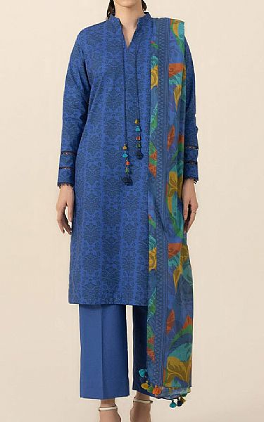 Sapphire Blue Jay Suit (2 pcs) | Pakistani Winter Dresses- Image 1