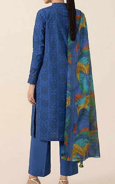 Sapphire Blue Jay Suit (2 pcs) | Pakistani Winter Dresses- Image 2