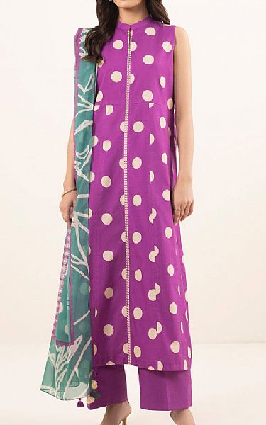 Sapphire Purplish Pink Cambric Suit (2 pcs) | Pakistani Winter Dresses- Image 1