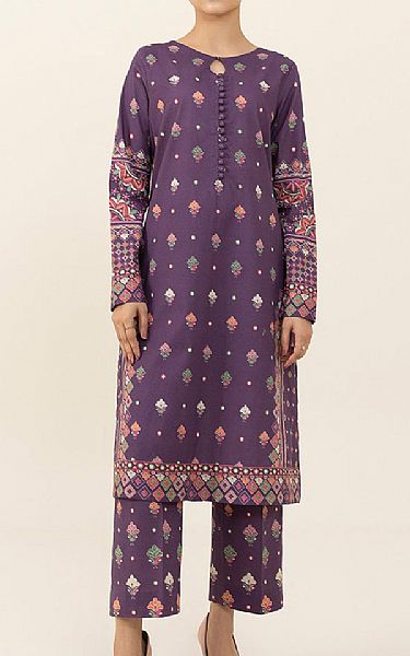 Sapphire Dull Purple Cambric Suit (2 pcs) | Pakistani Winter Dresses- Image 1