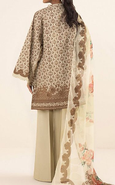 Sapphire Beige Cambric Suit | Pakistani Winter Dresses- Image 2