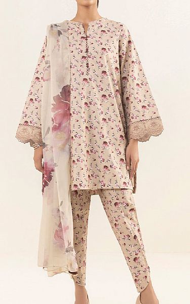 Sapphire Almond Cambric Suit | Pakistani Winter Dresses- Image 1