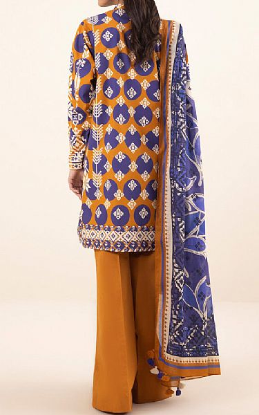 Sapphire Orange Cambric Suit | Pakistani Winter Dresses- Image 2