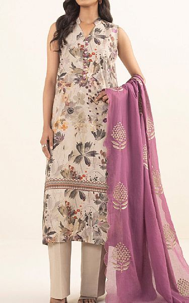 Sapphire Cashmere/Old Pink Cambric Suit (2 pcs) | Pakistani Winter Dresses- Image 1