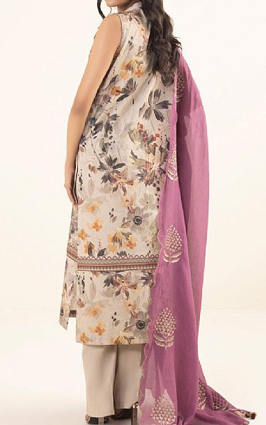 Sapphire Cashmere/Old Pink Cambric Suit (2 pcs) | Pakistani Winter Dresses- Image 2