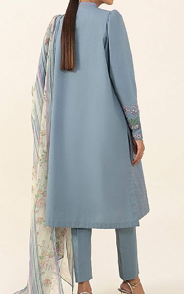 Sapphire Stone Blue Cambric Suit | Pakistani Winter Dresses- Image 2