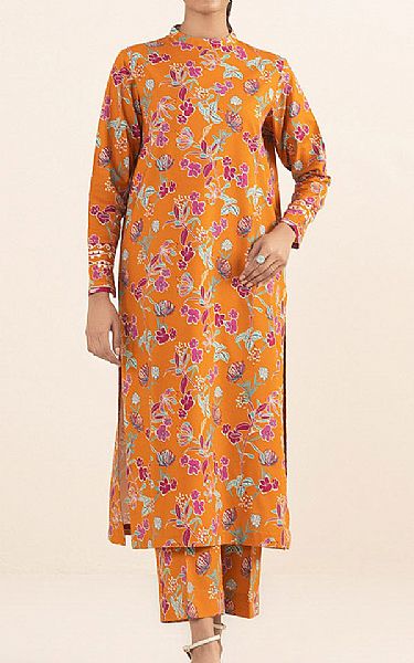Sapphire Orange Cotton Suit (2 pcs) | Pakistani Winter Dresses- Image 1