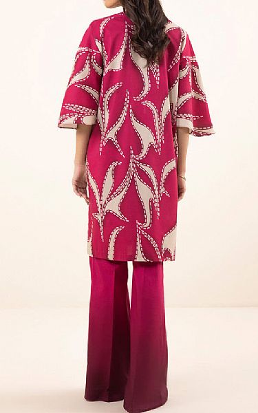 Sapphire Magenta Cotton Suit (2 pcs) | Pakistani Winter Dresses- Image 2