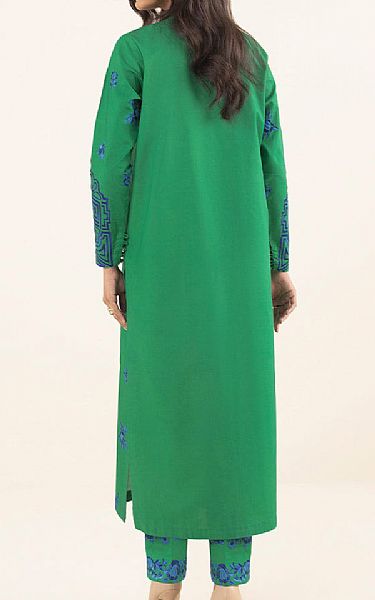 Sapphire Sea Green Cambric Suit (2 pcs) | Pakistani Winter Dresses- Image 2