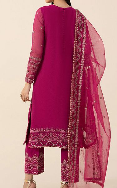 Sapphire Berry Net Suit | Pakistani Embroidered Chiffon Dresses- Image 2