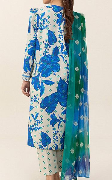 Sapphire Off White/Blue Cotton Suit | Pakistani Winter Dresses- Image 2