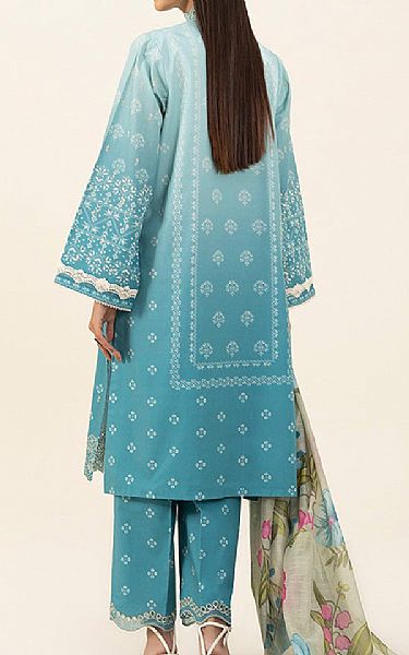 Sapphire Light Blue Cambric Suit | Pakistani Winter Dresses- Image 2