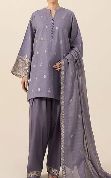 Sapphire Old Lavender Dobby Suit | Pakistani Winter Dresses- Image 1