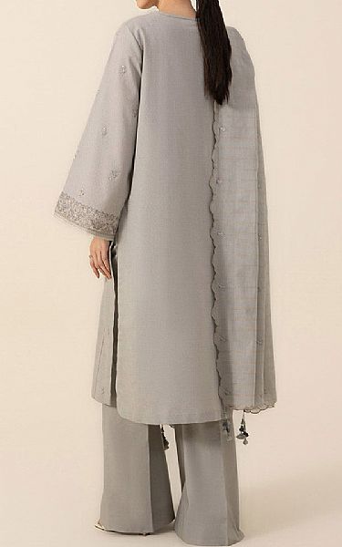 Sapphire Grey Dobby Suit | Pakistani Winter Dresses- Image 2