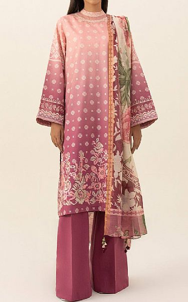 Sapphire Dusty Rose Dobby Suit | Pakistani Winter Dresses- Image 1