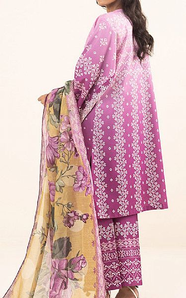Sapphire Purple Dobby Suit | Pakistani Winter Dresses- Image 2