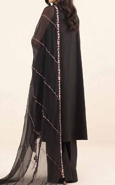 Sapphire Black Dobby Suit | Pakistani Winter Dresses- Image 2