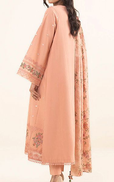 Sapphire Peach Cambric Suit | Pakistani Winter Dresses- Image 2