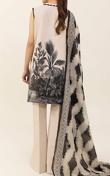 Sapphire Black/Off White Cambric Suit (2 pcs) | Pakistani Winter Dresses- Image 2
